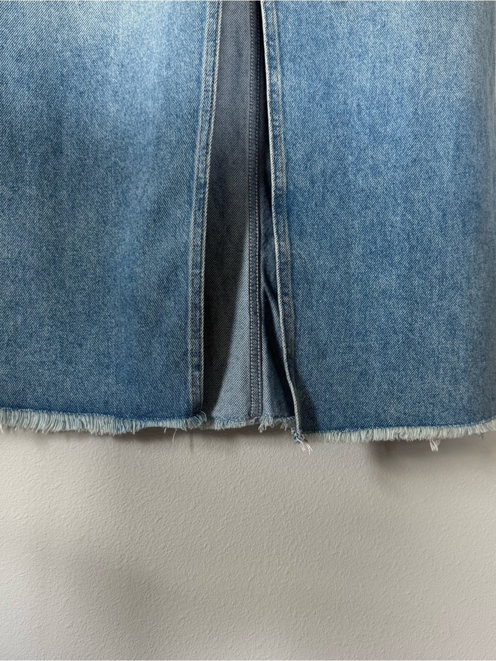 Anthropologie The Madi Front-Slit Denim Maxi Skirt by Pilcro Size 2 - Picture 8 of 16